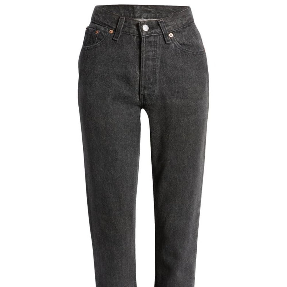 $168 LEVI'S Authorized Vintage 501 Original Straight Leg Jeans Faded Black 26